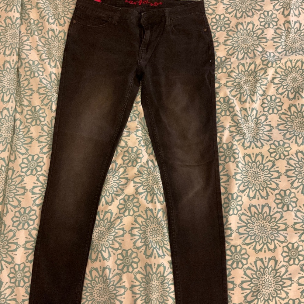 Dark grey low waist jeans